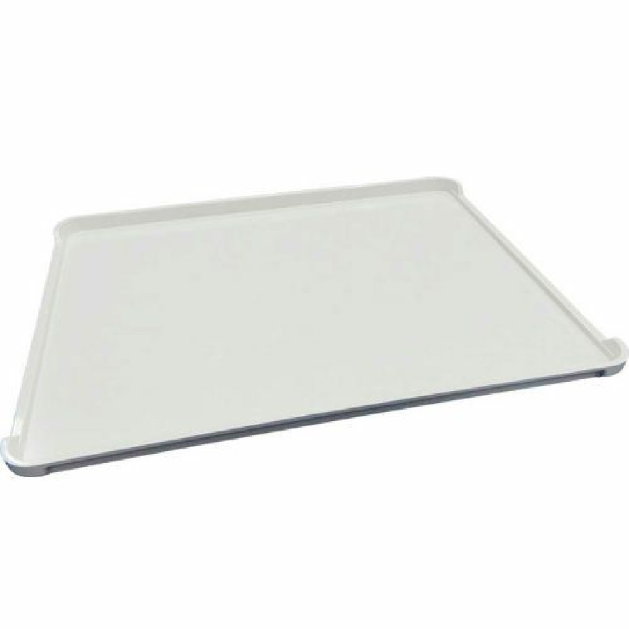 Containers & Organizers * | Mfg Tray Molded Fiberglass Drying Tray With Drop Ends 29 7/8" X 23 7/8" X 1" White