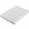 Containers & Organizers * | Trippnt White Polystyrene Big 5 Compartment Drawer Organizer, 17"W X 13"D X 2"H