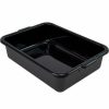 Containers & Organizers * | Quantum Storage Systems Quantum Bussing Tub, 21"L X 15"W X 5"H Flat Bottom Bus Box, Polypropylene, Black Pkg Qty 12