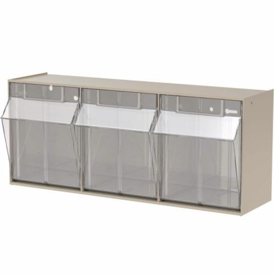 Containers & Organizers * | Akro-Mils Tiltview 3 Bin 06703 23-5/8"W X 7-13/16"D X 9-13/32"H