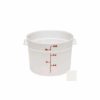 Containers & Organizers * | Cambro Rfs12148 Storage Container, Round, 12 Qt., 14-7/8" Dia. X 8-3/8" High, White, Polyethylene Pkg Qty 6