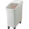 Containers & Organizers * | Winco Ib-21-Mobile Ingredient Bin W/Lid, Polyethlene, 21 Gal., White