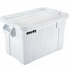 Containers & Organizers * | Rubbermaid 20 Gallon Brute Tote With Lid Fg9S3100Wht 27-7/8 X 17-3/8 X 15-1/8 White Pkg Qty 6