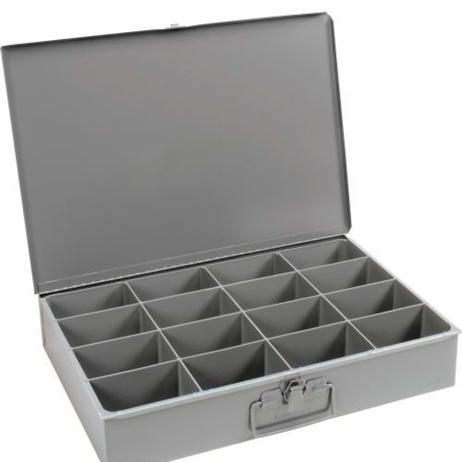 Containers & Organizers * | Durham Mfg. Durham Steel Scoop Compartment Box 113-95 16 Compartments 18 X 12 X 3 Pkg Qty 4