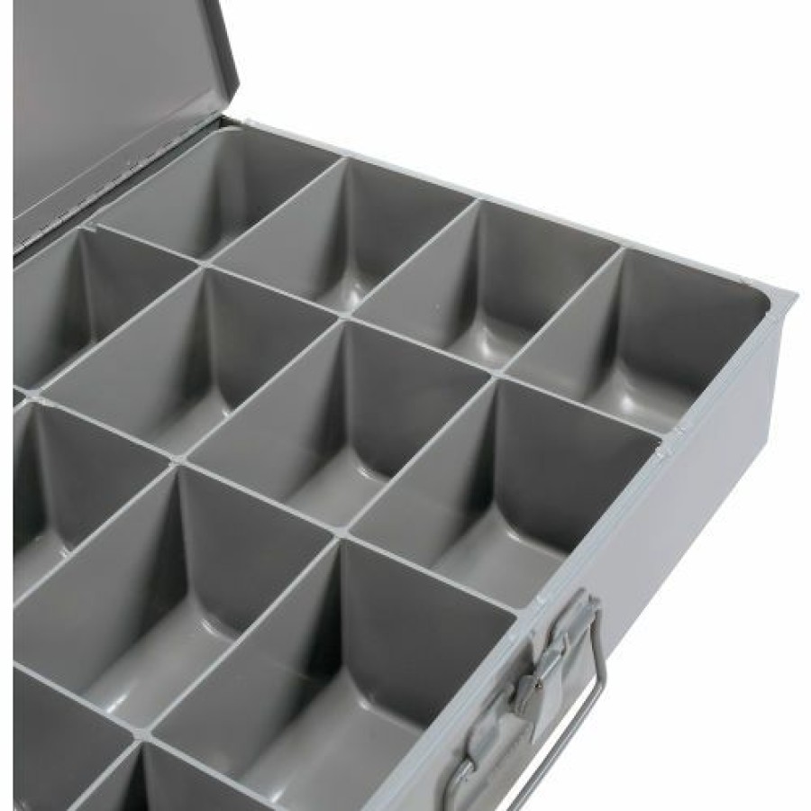 Containers & Organizers * | Durham Mfg. Durham Steel Scoop Compartment Box 113-95 16 Compartments 18 X 12 X 3 Pkg Qty 4