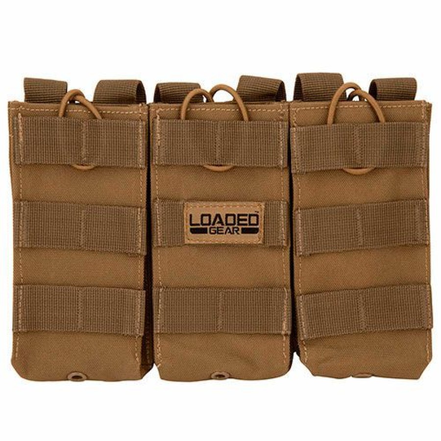 Containers & Organizers * | Barska Loaded Gear Cx-200 Triple Magazine Pouch Bi12298 Dark Earth