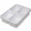 Containers & Organizers * | Trippnt 4-Pocket Drawer Organizer Plastic Tray, 14"W X 10"D X 3"H