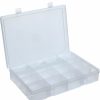 Containers & Organizers * | Durham Mfg. Durham Large Plastic Compartment Box Lp16-Clear 16 Compartments, 13-1/8X9X2-5/16 Pkg Qty 5