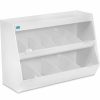 Containers & Organizers * | Trippnt White Lab Storage With 10 Bins And 1 Shelf, Clear Acrylic Doors, 24"W X 11"D X 16"H