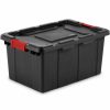 Containers & Organizers * | Sterilite Industrial Tote 14649006 Black/Racer Red 15 Gal. 25-3/4"L X 17-1/4"W X 11-7/8"H Pkg Qty 6