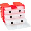 Containers & Organizers * | Plano Molding Plano 932001 Stowaway Drawer Rack System, (3) L (2) S Boxes, 16"L X 12"W X 10"H, Red/Clear Pkg Qty 4