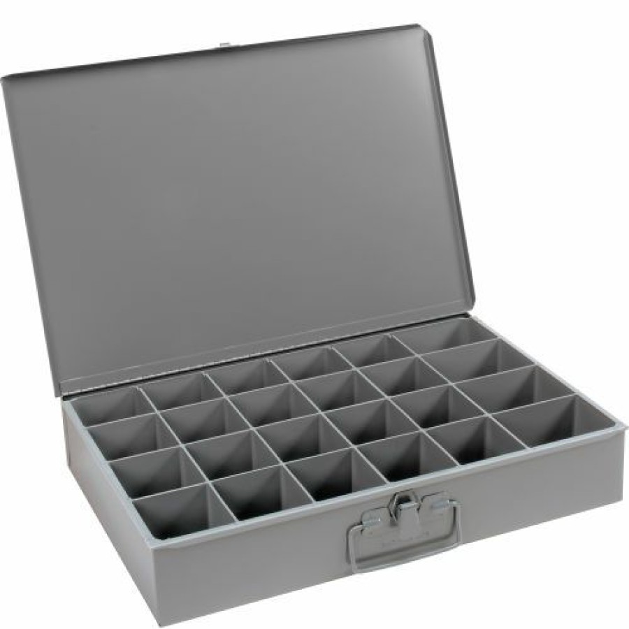 Containers & Organizers * | Durham Mfg. Durham Steel Scoop Compartment Box 102-95 24 Compartments 18 X 12 X 3 Pkg Qty 4