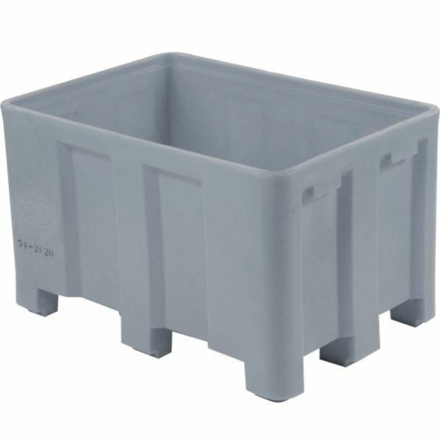 Containers & Organizers * | Dandux Forkliftable Double Wall Skid Bulk Container 51-2120A 36" X 26" X 22", Gray