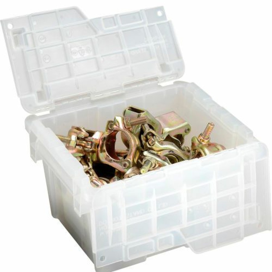 Containers & Organizers * | Orbis Flipak Attached Lid Container Fp03 11-13/16 X 9-13/16 X 7-11/16, Clear