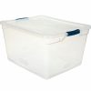 Containers & Organizers * | Rubbermaid Cleverstore Clear Latching Storage Tote W/Lid 71 Quart 23-1/2 18-5/8 12-1/4 Pkg Qty 4