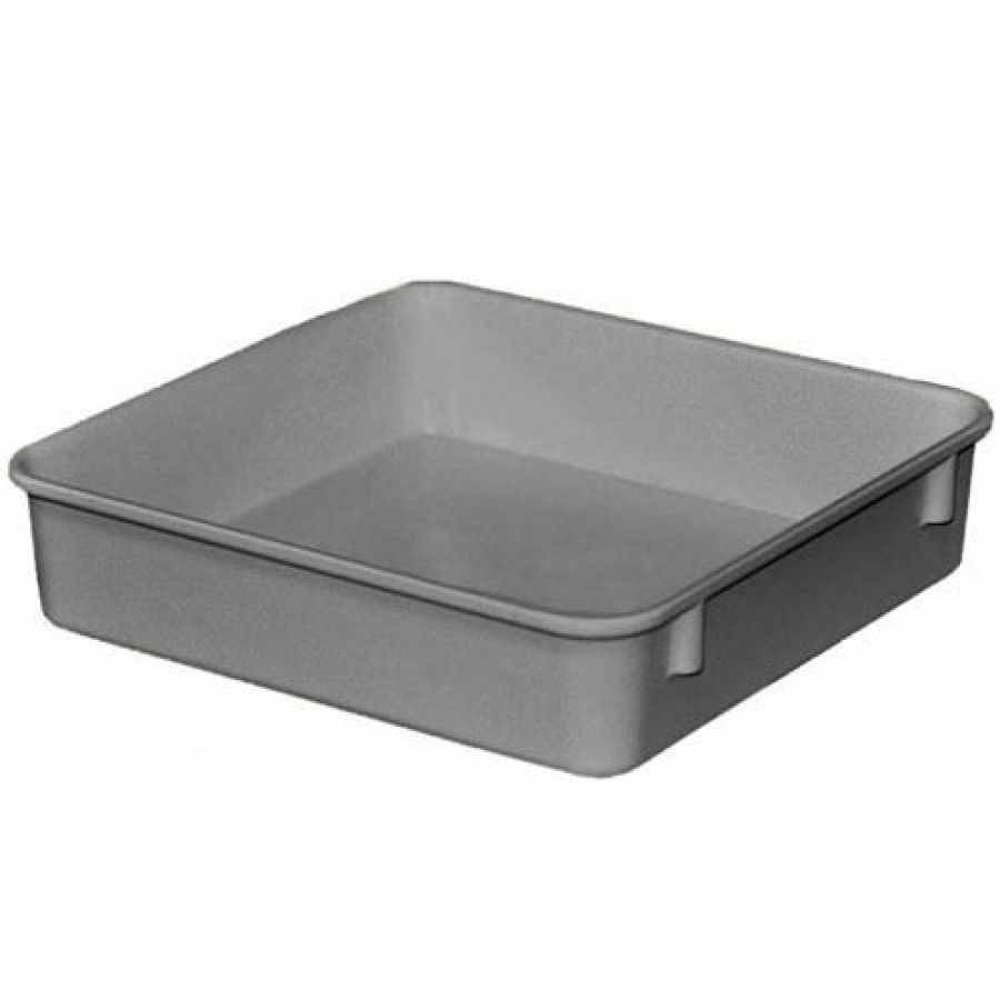 Containers & Organizers * | Mfg Tray Molded Fiberglass Toteline Nesting Tote 924108 9-3/4"L X 9-1/4"W X 2-1/8"H, Gray