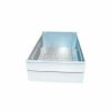 Containers & Organizers * | Equipto Individual Metal Shelf Drawer, 8-3/8"W X 11"D X 3-1/8"H, Smooth Reflective White