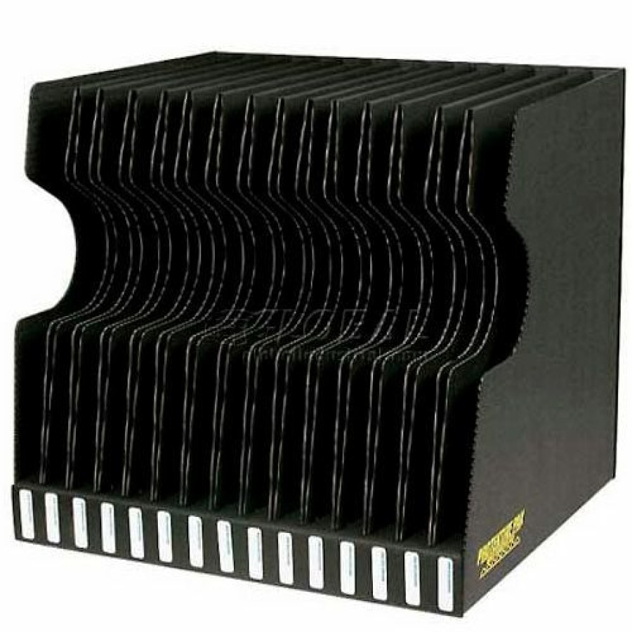 Containers & Organizers * | Protektive Pak 37565 Conductive Reel Storage Container, 15 Slots, 17-1/2"L X 15-5/8"W X 15-1/4"H Pkg Qty 5