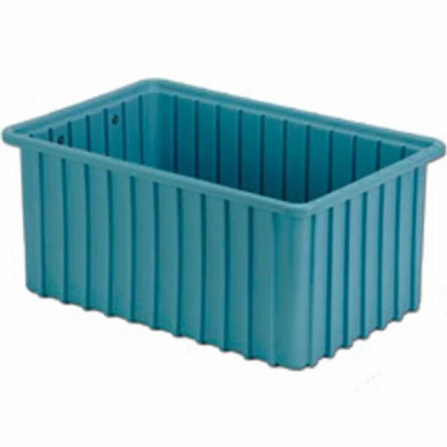 Containers & Organizers * | Lewisbins Divider Box Dc2070 16-1/2" X 10-7/8" X 7", Light Blue Pkg Qty 6