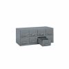 Containers & Organizers * | Equipto Cabinet W/8 Drawers, 23"W X 12"D X 9-3/8"H, Textured Dove Gray