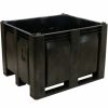 Containers & Organizers * | Decade M40Sbk1 Pallet Container Solid Wall 48X40X31 Long Side Runners Black 1500 Lb. Capacity