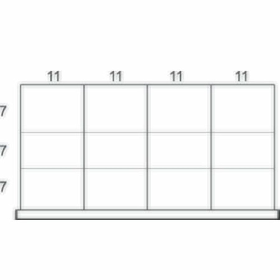 Containers & Organizers * | Rousseau Metal Drawer Divider Kit For 48"W Modular Drawer Cabinet, 5" Drawer Height, 12 Compartments