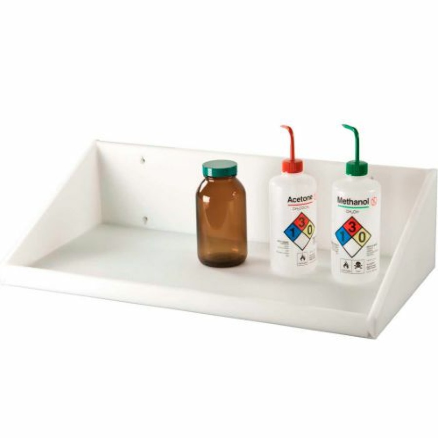 Containers & Organizers * | Trippnt High Density Polyethylene Shelf, 24"W X 12"D X 6"H, White