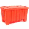 Containers & Organizers * | Forkliftable Bulk Shipping Container With Lid 43"L X 26-1/2"W X 24"H, Black