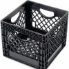 Containers & Organizers * | Dairy Milk Crate, 13"L X 13"W X 11"H, Black Pkg Qty 12