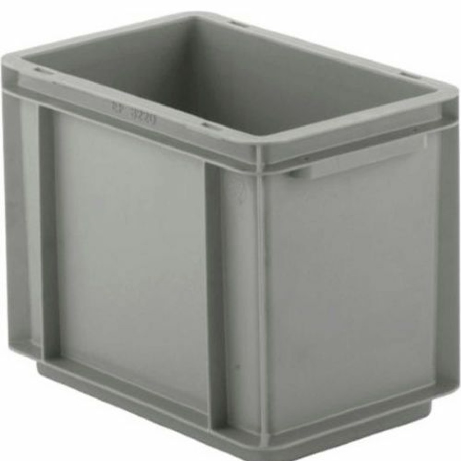 Containers & Organizers * | Ssi Schaefer Euro-Fix Solid Container Ef3220 12" X 8" X 9", Gray