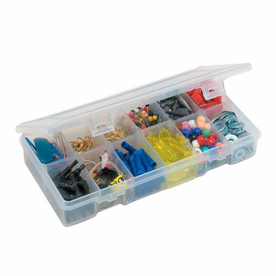 Containers & Organizers * | Plano Molding Plano Stowaway 6-12 Adjustable Compartment Box, 8-1/4"Lx 4-1/4"W X 1-3/8"H, Clear Pkg Qty 6