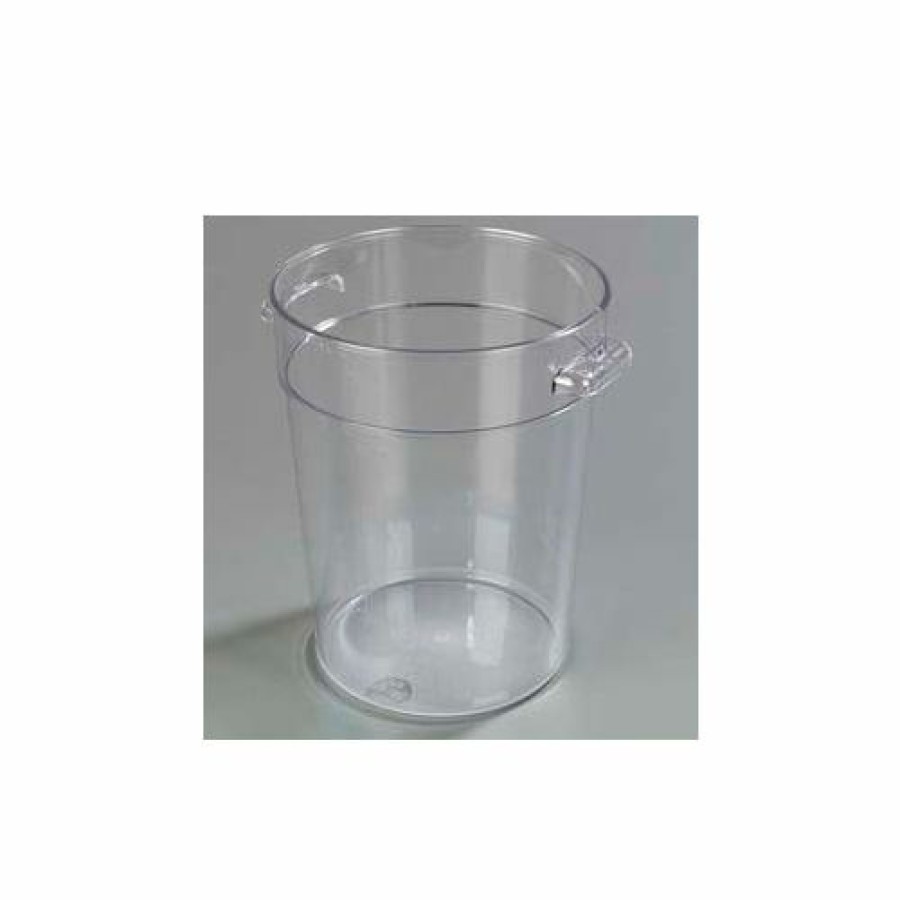 Containers & Organizers * | Carlisle 1076407 Storplus Round Container 4 Qt., Clear Pkg Qty 12