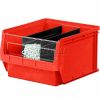 Containers & Organizers * | Quantum Storage Systems Quantum Plastic Magnum Stacking Bin, 12"W X 20"D X 8"H, Red Pkg Qty 6