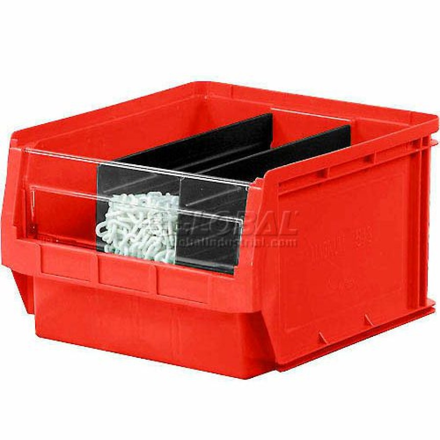 Containers & Organizers * | Quantum Storage Systems Quantum Plastic Magnum Stacking Bin, 12"W X 20"D X 8"H, Red Pkg Qty 6