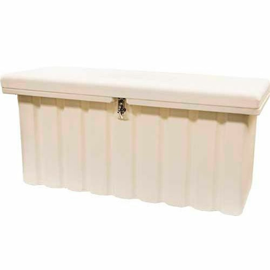 Containers & Organizers * | Romotech Outdoor Dock Storage Box 82121289 Medium 51"L X 19"W X 23"H, White