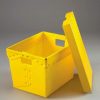 Containers & Organizers * | Global Industrial Corrugated Plastic Postal Mail Tote With Lid 18-1/2 13-1/4 12 Yellow Pkg Qty 10