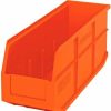 Containers & Organizers * | Quantum Storage Systems Quantum Plastic Stacking And Hanging Shelf Bin Ssb461 6"W X 18"D X 7"H, Orange Pkg Qty 6