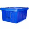 Containers & Organizers * | Bulk Shipping Poly Container With Lid 31"L X 22"W X 15"H, Gray