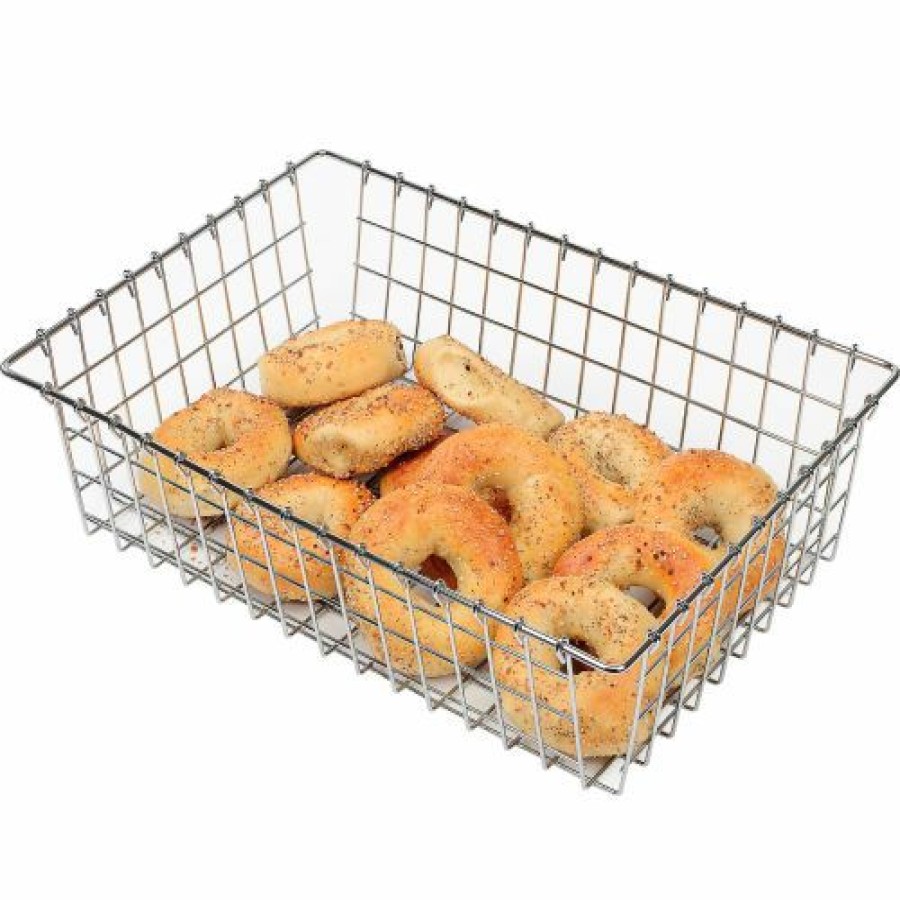 Containers & Organizers * | Winholt Wbb1319 Bagel, Bread And Bun Wire Basket, Level Top, 13-3/4"W Pkg Qty 2