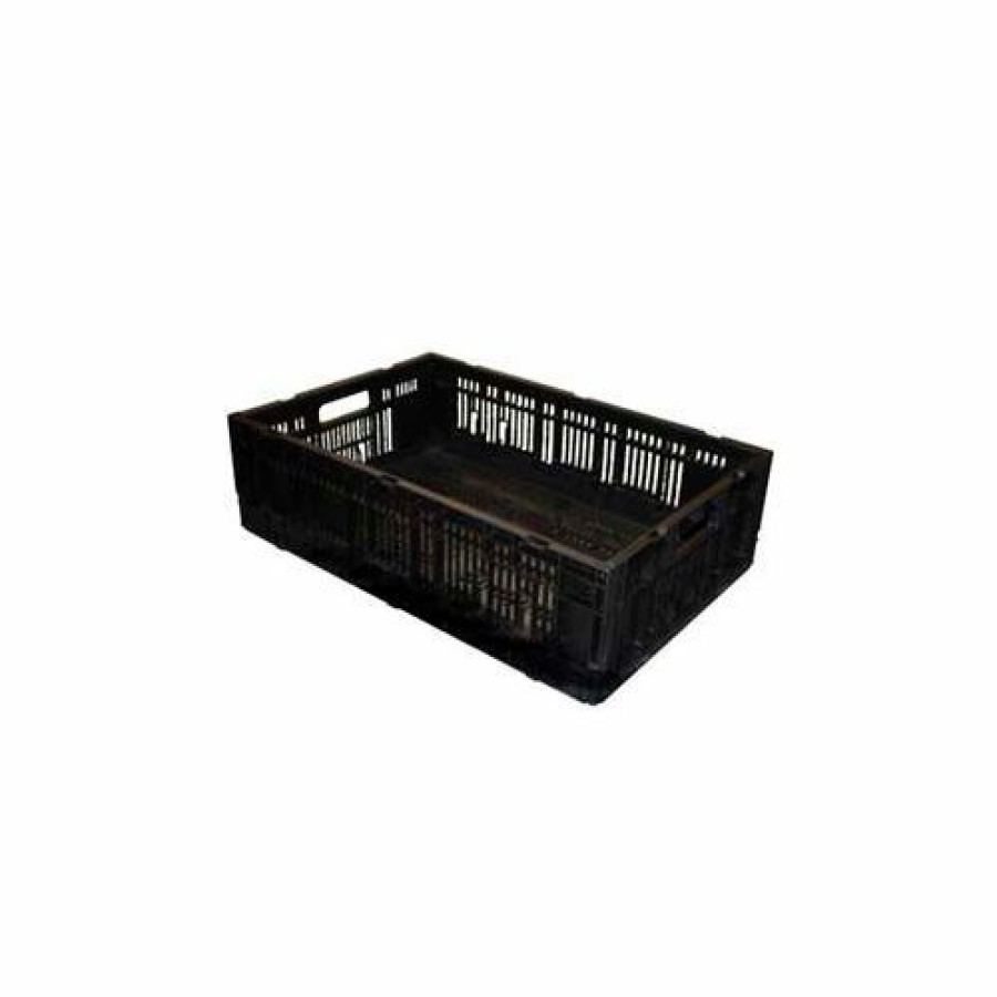 Containers & Organizers * | Marco Cl-Lug 002 Bk Collapsible Lug Tote, 23-1/2"L X 15-1/2"W X 6-1/2"H, Abs, Black