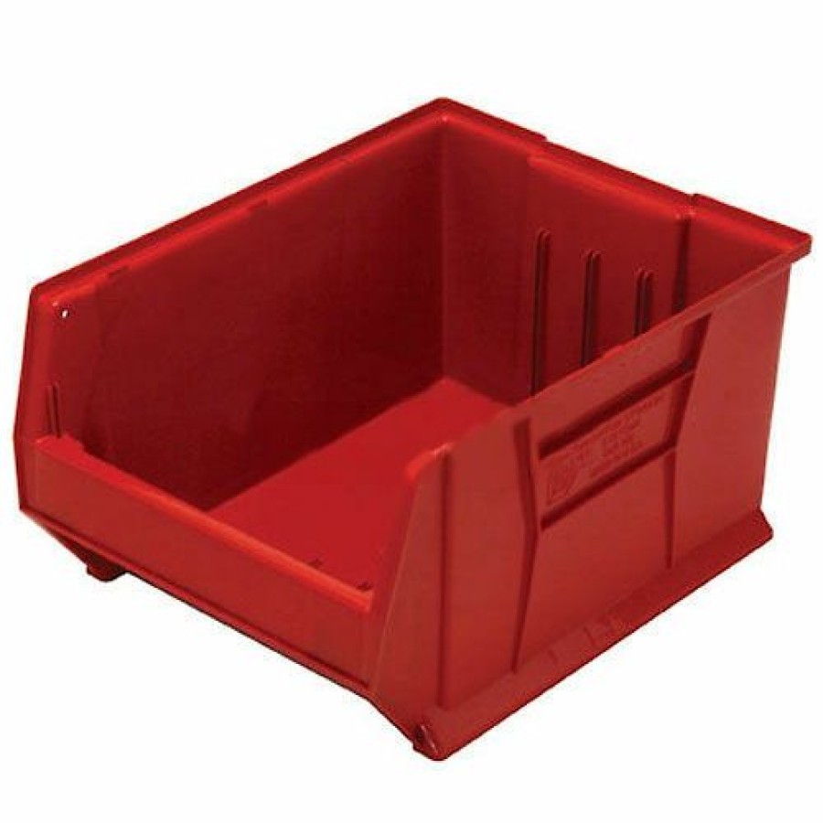 Containers & Organizers * | Quantum Storage Systems Quantum Plastic Hulk Stacking Bin, 18-1/4"W X 30"D X 12"H, Red