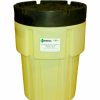 Containers & Organizers * | Enpac 1165-Ye 65 Gallon Poly-Spillpack Drum Yellow Base With Black Easy-Off Non-Threaded Lid