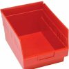 Containers & Organizers * | Plastic Nesting Storage Shelf Bin Qsb207 8-3/8"W X 11-5/8"D X 6"H Red Pkg Qty 20