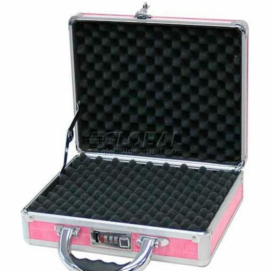 Containers & Organizers * | Tz Case, Pistol Case, 11-1/2"L X 9"W X 3-1/4"H, Pink Alligator