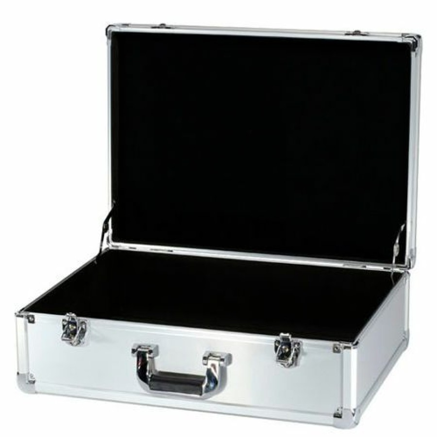 Containers & Organizers * | Tz Case Executive Aluminum Storage Case Exc-122-S 23"L X 16"W X 7-3/8"H Silver