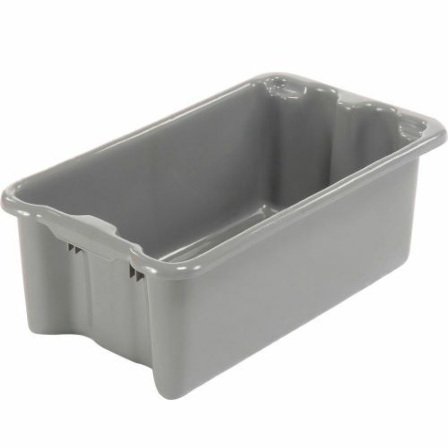 Containers & Organizers * | Lewisbins Sn2414-8 Polyethylene Container 24"L X 14"W X 8"H, Gray Pkg Qty 5