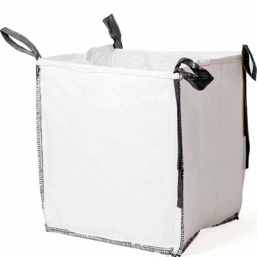 Containers & Organizers * | Shoptough Commercial Fibc Bulk Bags Duffel Top, Flat Bottom 2205 Lbs Pp, 35 X 35 X 40 Pack Of 1