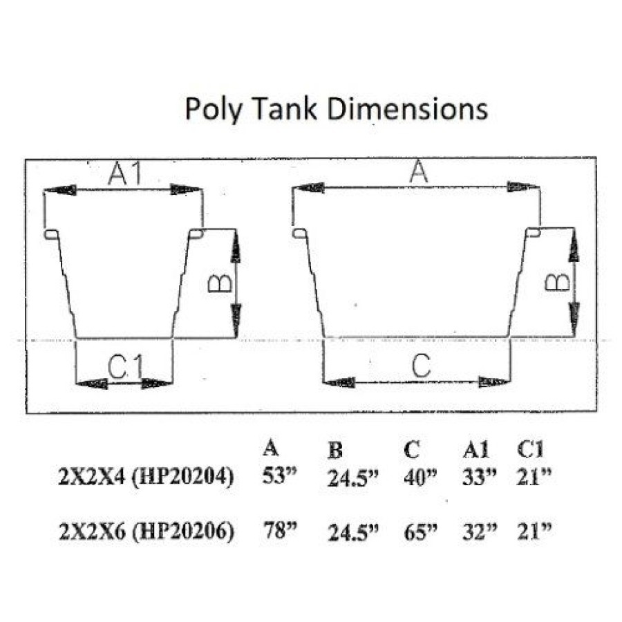 Containers & Organizers * | Hastings Poly Stock Tank Hp20204 Round-End 97 Gallon 53"L X 33"W X 24-1/2"H With Drain Plug Gray