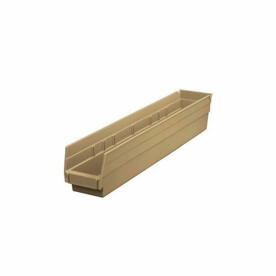 Containers & Organizers * | Global Industrial Plastic Nesting Storage Shelf Bin 4-1/8"W X 23-5/8"D X 4"H Beige Pkg Qty 12