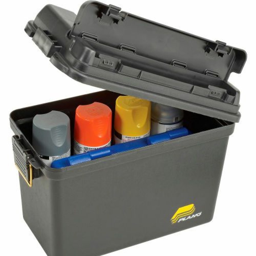 Containers & Organizers * | Plano Molding 1612-98 Field Box Large Without Tray/Gasket 15"L X 8"W X 10"H, Black